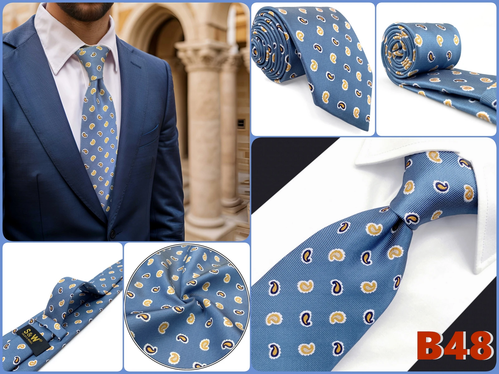 Paisley Necktie Tie for Men 160cm XL Extra Long Fashion Wedding Luxury Vintage Big and Tall Dropshipping Gravatas