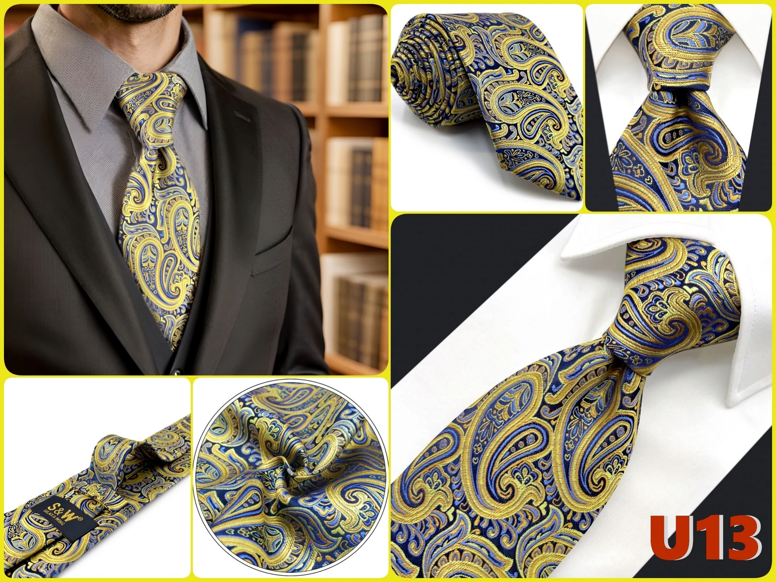 Paisley Necktie Tie for Men 160cm XL Extra Long Fashion Wedding Luxury Vintage Big and Tall Dropshipping Gravatas