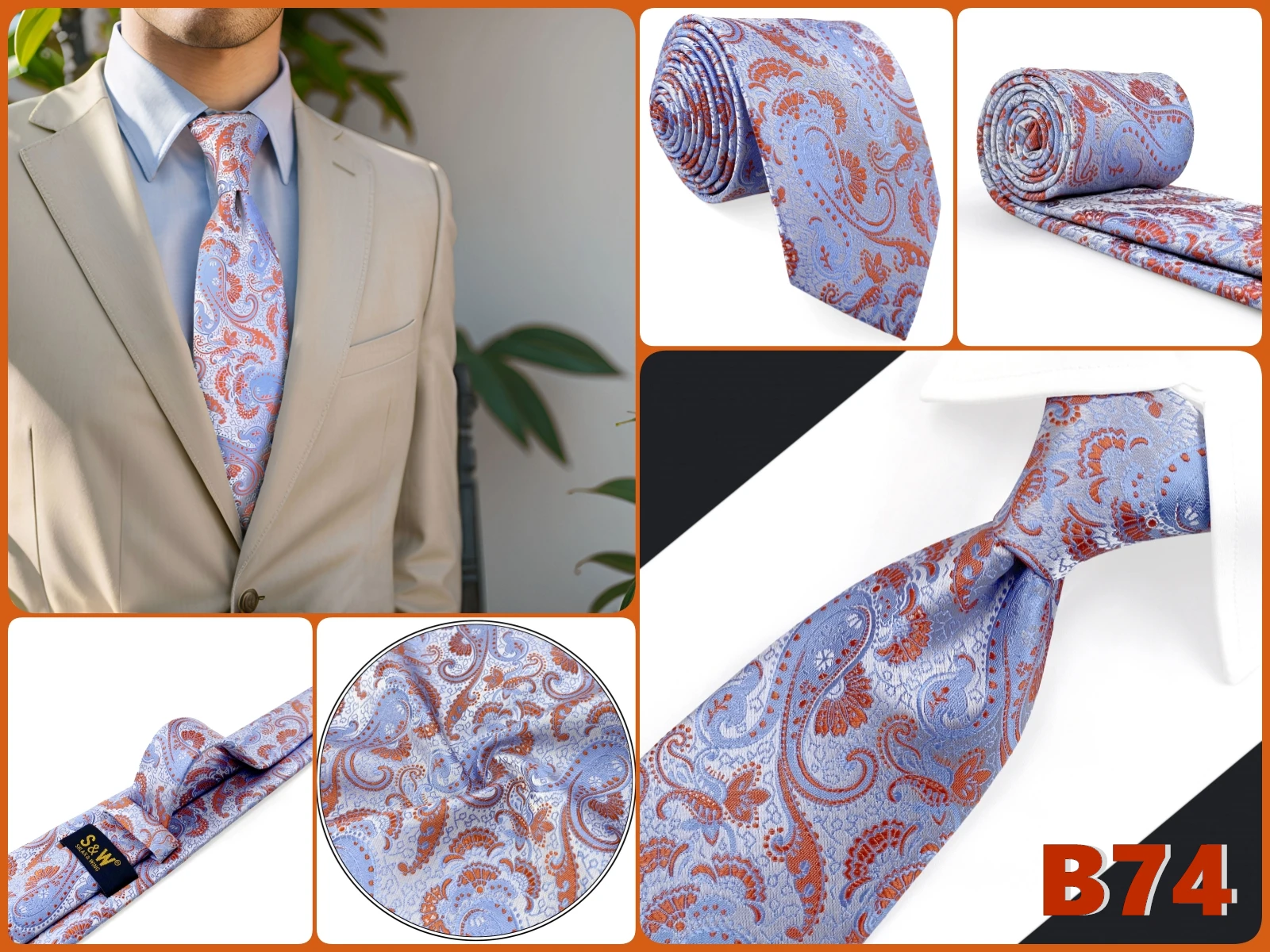 Paisley Necktie Tie for Men 160cm XL Extra Long Fashion Wedding Luxury Vintage Big and Tall Dropshipping Gravatas