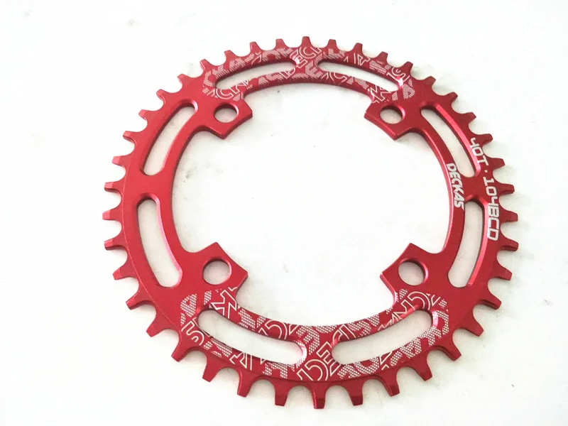 DECKAS Round 104BCD 40/42/44/46/48/50/52 T Getande Mountain Bicycle Wiel MTB Bike for 8-12 Speed Crankset Aluminum Chainring
