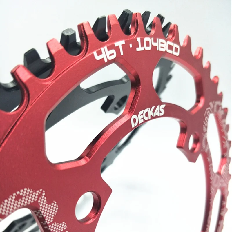 DECKAS Round 104BCD 40/42/44/46/48/50/52 T Getande Mountain Bicycle Wiel MTB Bike for 8-12 Speed Crankset Aluminum Chainring