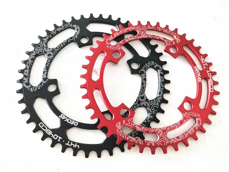 DECKAS Round 104BCD 40/42/44/46/48/50/52 T Getande Mountain Bicycle Wiel MTB Bike for 8-12 Speed Crankset Aluminum Chainring