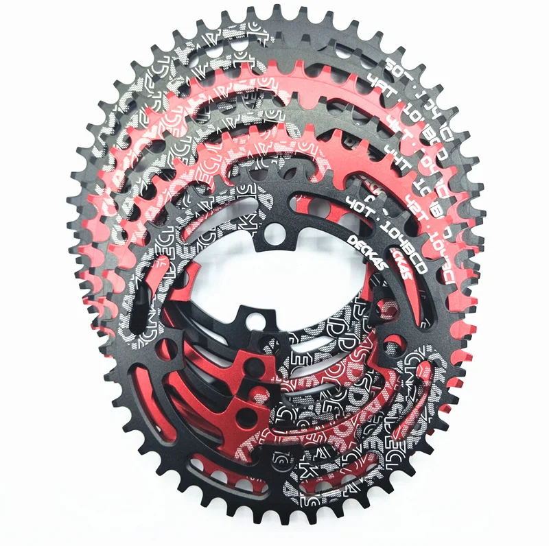 DECKAS Round 104BCD 40/42/44/46/48/50/52 T Getande Mountain Bicycle Wiel MTB Bike for 8-12 Speed Crankset Aluminum Chainring