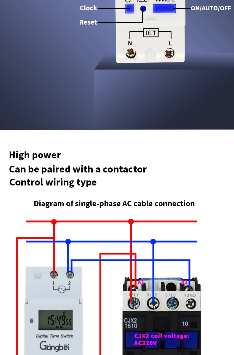 Weekly 7 Days Programmable Digital TIME SWITCH Relay Timer Control AC 220V 230V 110V DC24V 12V THC30 30A Din Rail Mount