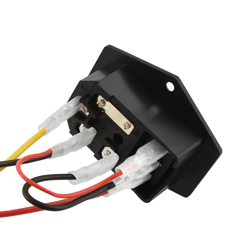 3D Printer Parts 220V/110V Power Supply Switch Male Socket with Fuse for 3D Printer DIY 3D Printer Accessories