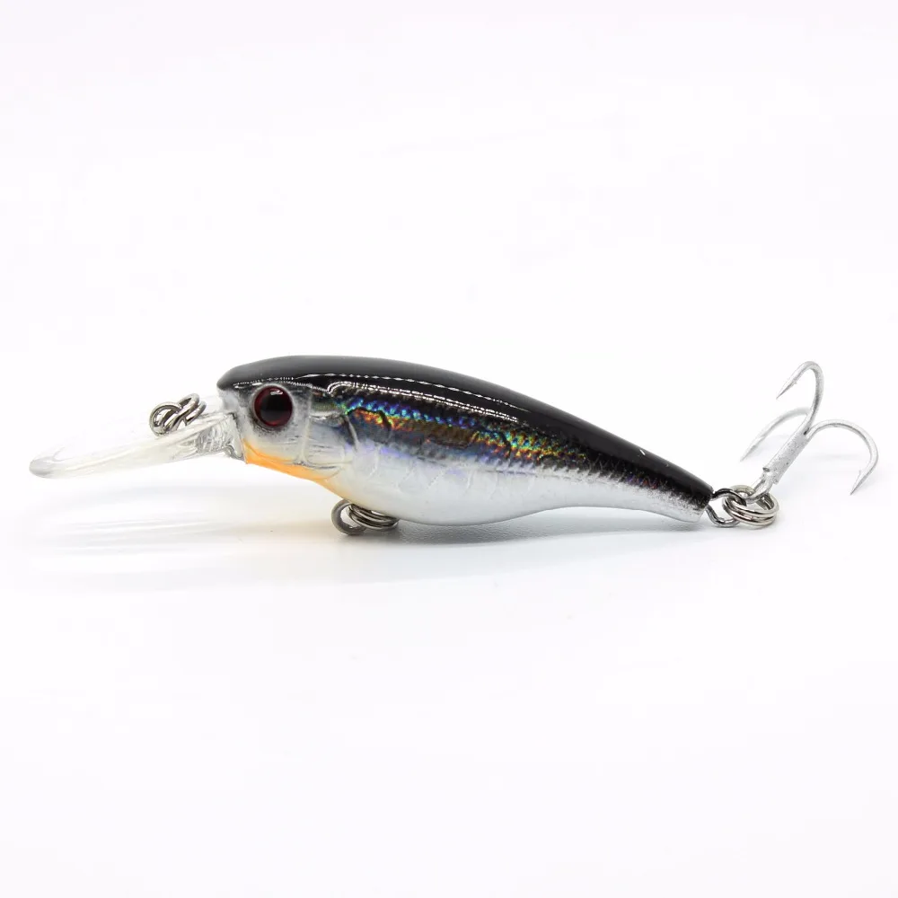 AOCLU Floating Wobbler Jerkbait 40mm 2.5g Diving 0.8m Deep Small Minnow Shad Crank Lure Bass Trout Mackerel Boat Inshore Fishing