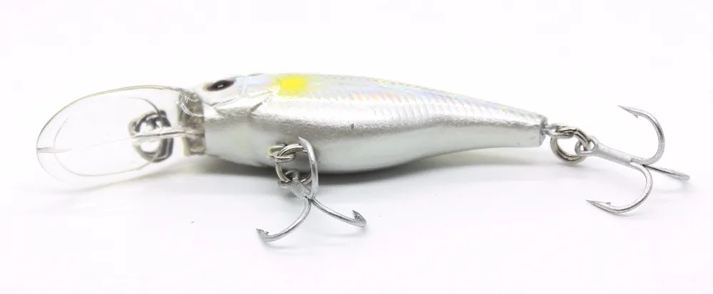 AOCLU Floating Wobbler Jerkbait 40mm 2.5g Diving 0.8m Deep Small Minnow Shad Crank Lure Bass Trout Mackerel Boat Inshore Fishing