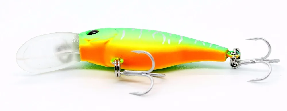 AOCLU Floating Wobbler Jerkbait 40mm 2.5g Diving 0.8m Deep Small Minnow Shad Crank Lure Bass Trout Mackerel Boat Inshore Fishing