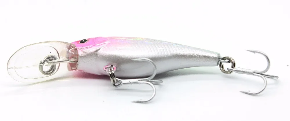 AOCLU Floating Wobbler Jerkbait 40mm 2.5g Diving 0.8m Deep Small Minnow Shad Crank Lure Bass Trout Mackerel Boat Inshore Fishing