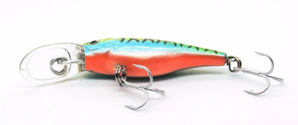 AOCLU Floating Wobbler Jerkbait 40mm 2.5g Diving 0.8m Deep Small Minnow Shad Crank Lure Bass Trout Mackerel Boat Inshore Fishing