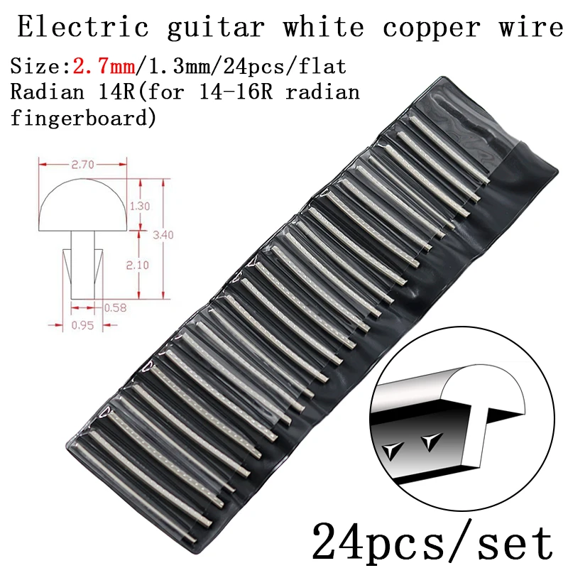 Fingerboard Frets Fret Wire For Electric Guitar Nickel Silver Stainless Steel 2.4MM 2.7mm 2.9MM Repair Material Accessories
