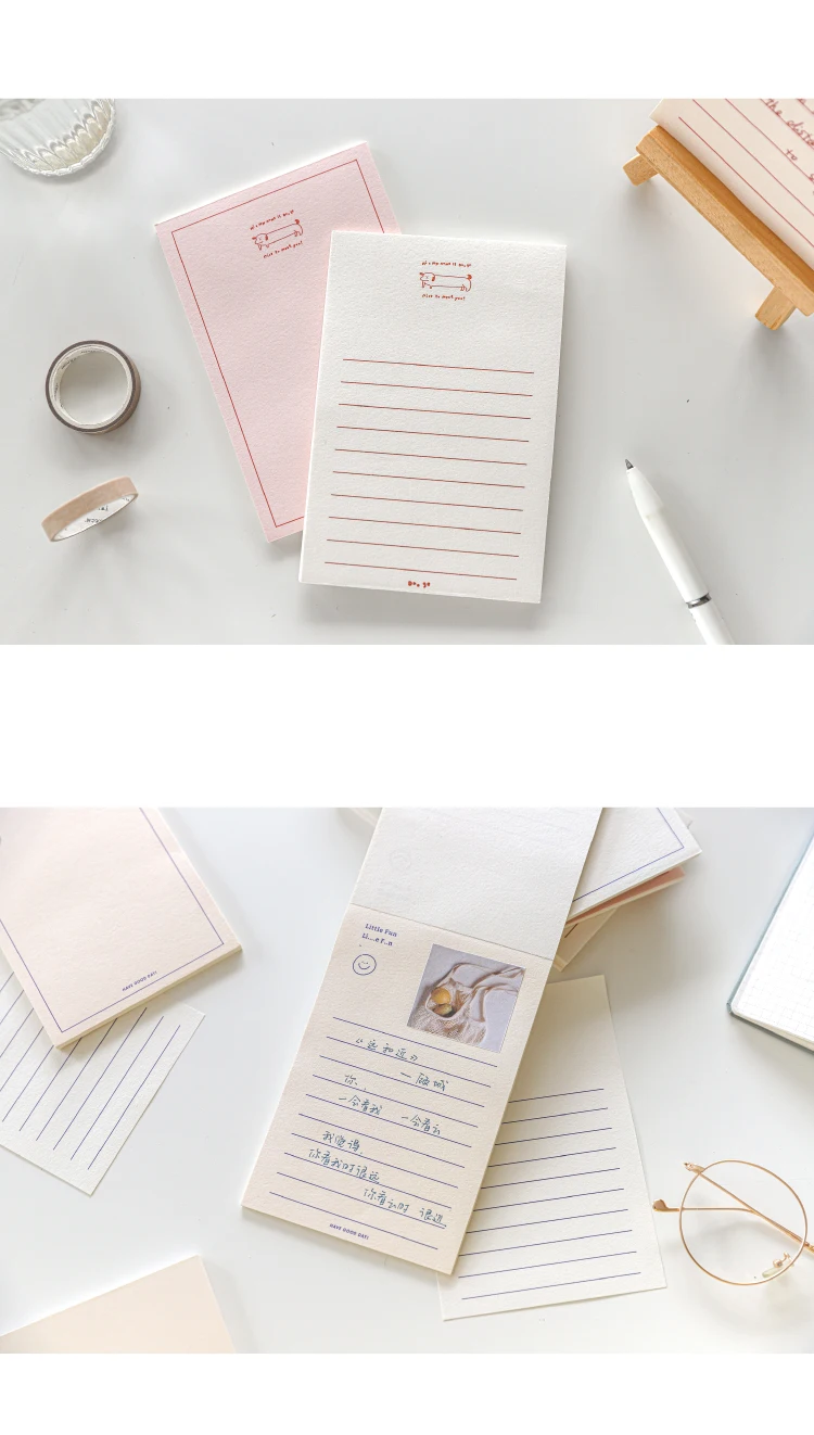 Yoofun 30 Sheet North Island Holiday Series Memo Pad WordBook Portable Plan Pad Message Notepads Journal Note Kawaii Stationery