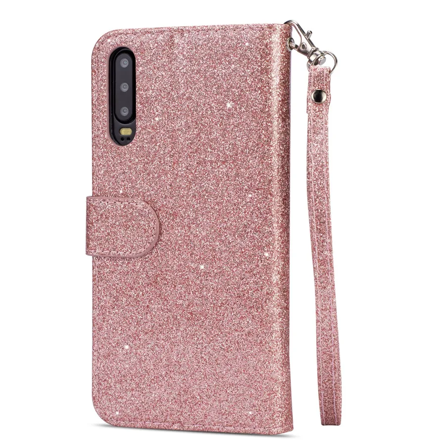Fashion Glitter Wallet Card Slots Flip Leather Case For Samsung Galaxy S26 Ultra S25 Plus S24 FE S23 A16 A17 A36 A37 A55 A56 A57