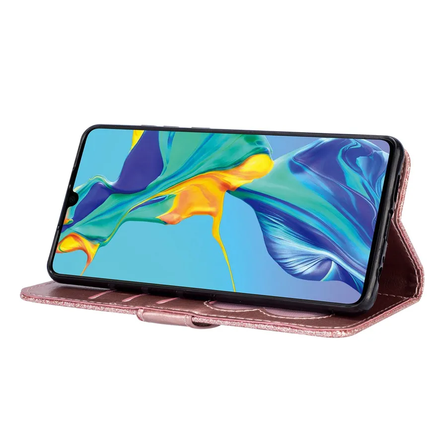 Fashion Glitter Wallet Card Slots Flip Leather Case For Samsung Galaxy S26 Ultra S25 Plus S24 FE S23 A16 A17 A36 A37 A55 A56 A57