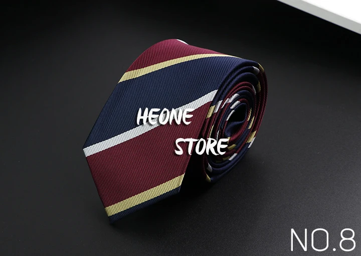 Stylish Men's Stripe Necktie College Style Red Navy Blue Green Multi-color Twill Cosplay Party Business Wedding Trendy Neck Ties