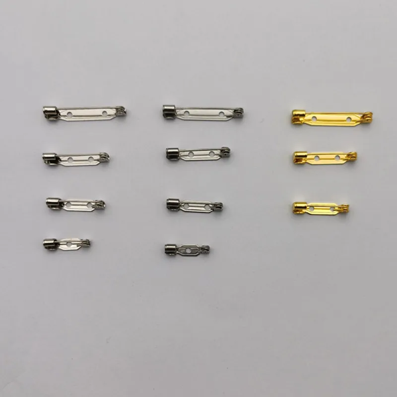100pcs High Quality Safety pin Brooch Base Back Bar Badge Holder Brooch Pins DIY Jewelry Finding