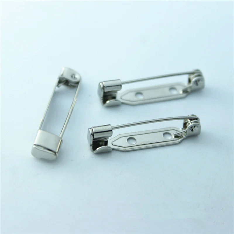 100pcs High Quality Safety pin Brooch Base Back Bar Badge Holder Brooch Pins DIY Jewelry Finding