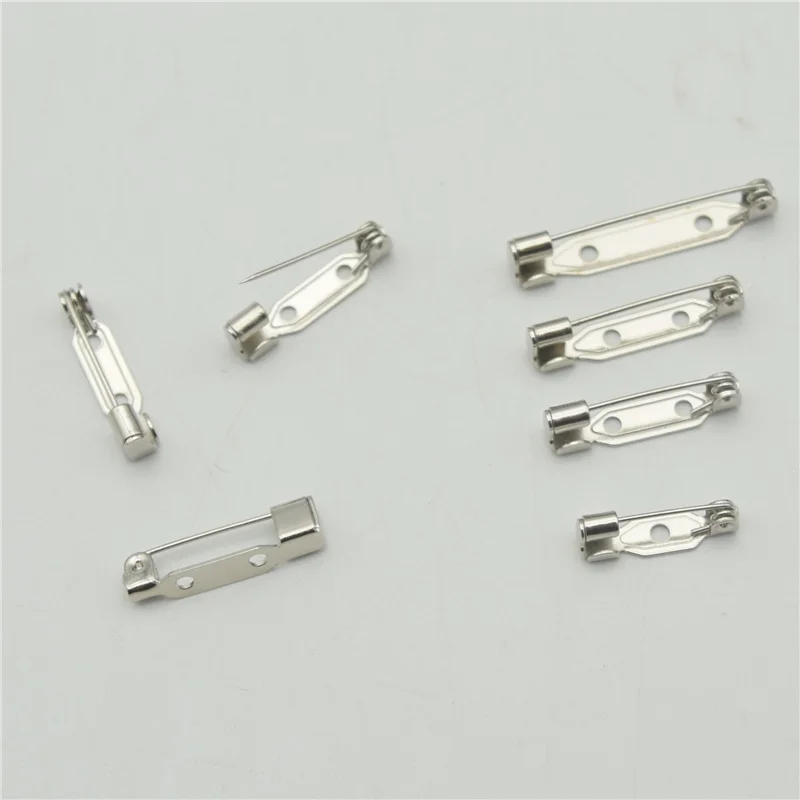 100pcs High Quality Safety pin Brooch Base Back Bar Badge Holder Brooch Pins DIY Jewelry Finding