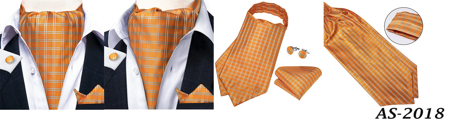 Jacquard Men Plaid Ascots Fashion Paisley Ties Wedding Formal Cravat Ascot British Gentleman Soft Polyester Luxury Gray Neck Tie