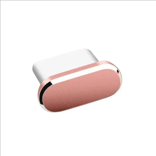 5-1PCS Metal Type-C Dust Plug USB Charging Port Protector Anti-dust Plug Cover Cap for Samsung Huawei Xiaomi Phone Dustplug Caps