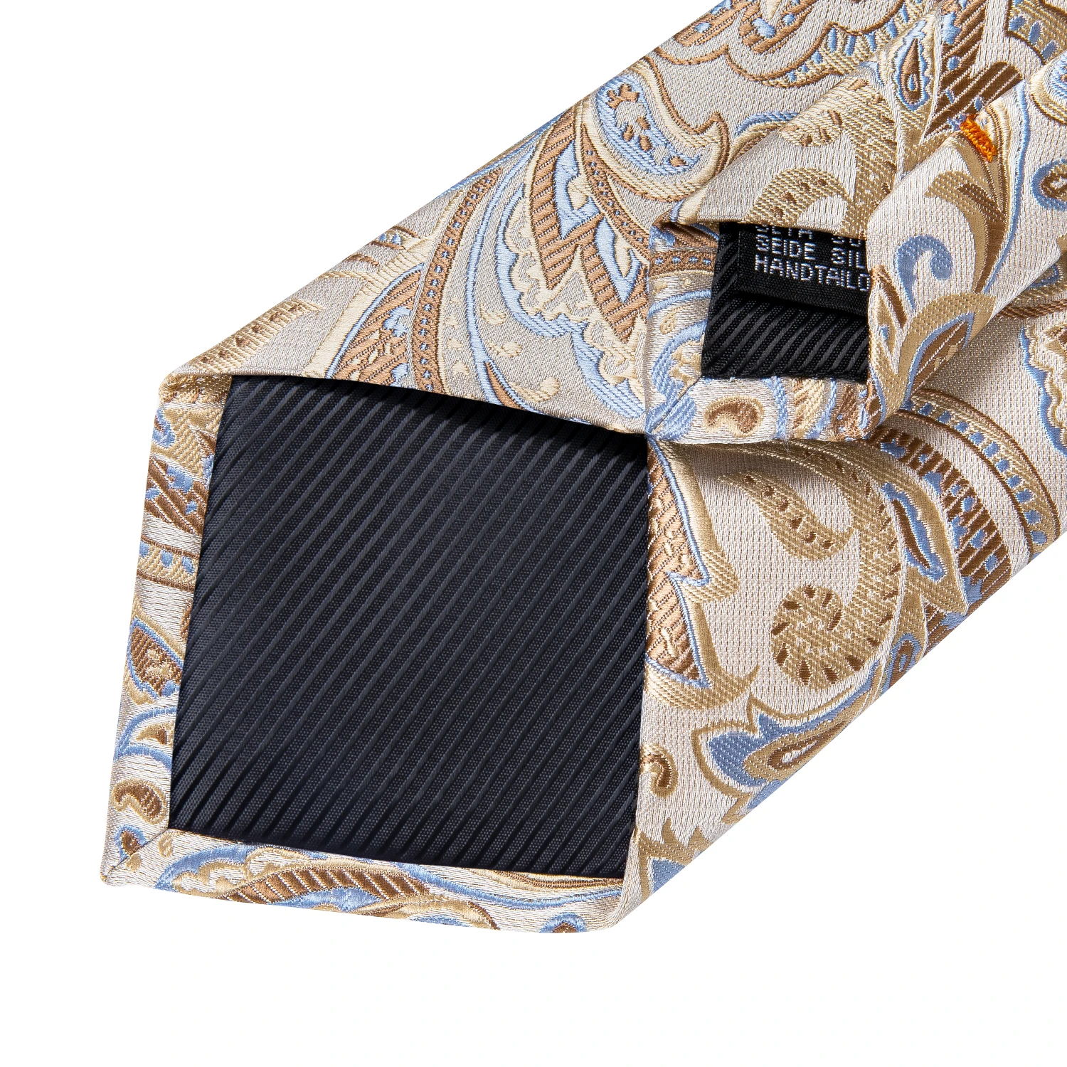 Fashion Paisley Men's Ties Gold Teal Green Black Tie For Men 8cm Business Wedding Accessories Cravat Gift For Men DiBanGu