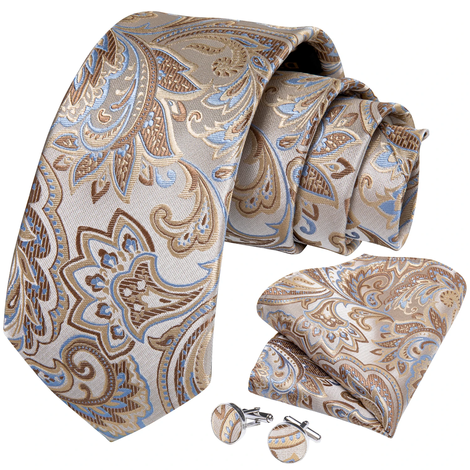 Fashion Paisley Men's Ties Gold Teal Green Black Tie For Men 8cm Business Wedding Accessories Cravat Gift For Men DiBanGu