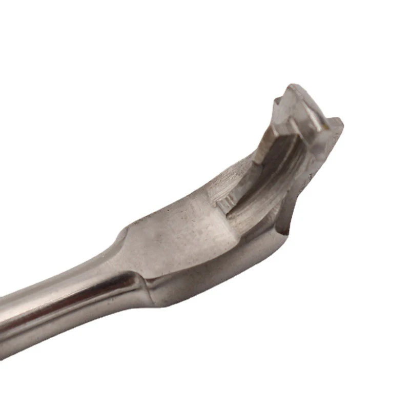 1PC Dental Root Elevator Cross Broken Crown Remover Tooth Crown Spreader Drill Dental Restoration Forcep Metal Handle Non-Slip