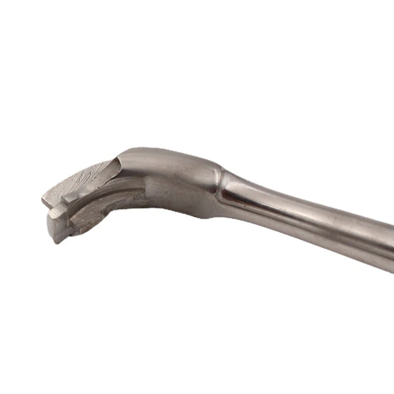 1PC Dental Root Elevator Cross Broken Crown Remover Tooth Crown Spreader Drill Dental Restoration Forcep Metal Handle Non-Slip