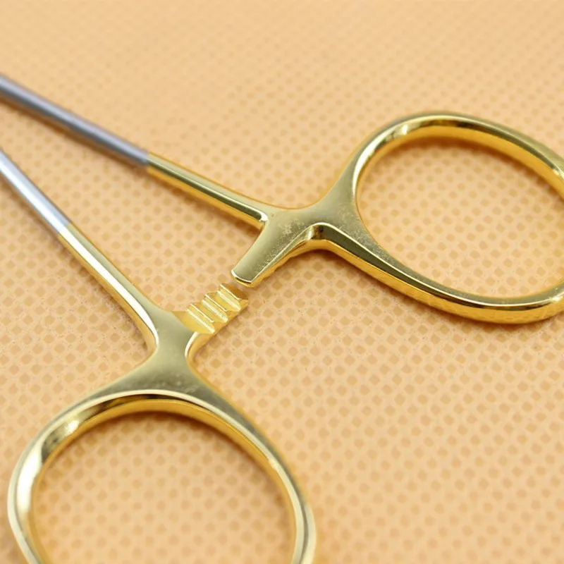 1PC Dental Needle Holder Plier TC Head German Reusable Stainless Steel Gold Plated Handle Orthodontic Forcep Surgical Instrument