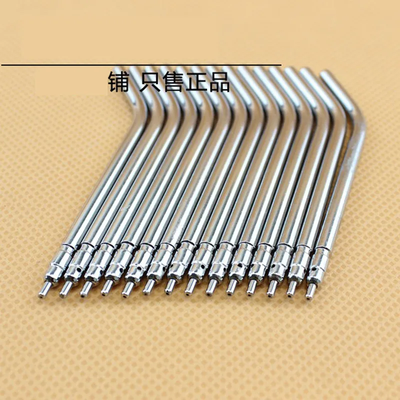 10pcs/bag 3 Way Dental Air Water Syringe Spray Nozzles Tips Tube Stainless Steel Syringe Spray Nozzles Tips for Teeth Whitening