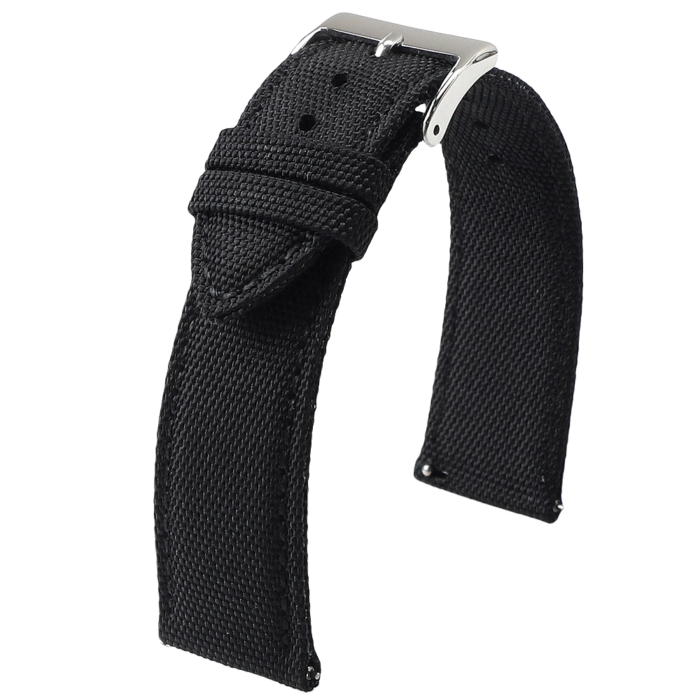 18mm 19mm 20mm 21mm 22mm 24mm Sailcloth Watch Strap Wear-Resistant Breathable Nylon Watchband Quick Release Band Belt For Men
