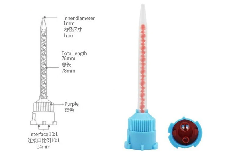 Dental Impression Mixing Dispensing Gun Universal Dispenser Gun 1:1 /1:2 Silicon Rubber Dispenser Gun 10:1 Dentist Tools