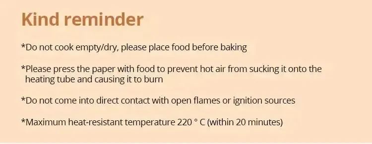 50Pcs Air Fryer Disposable Paper Non-Stick Airfryer Baking Papers Round Air-Fryer Paper Liners Paper Kitchen Accessories