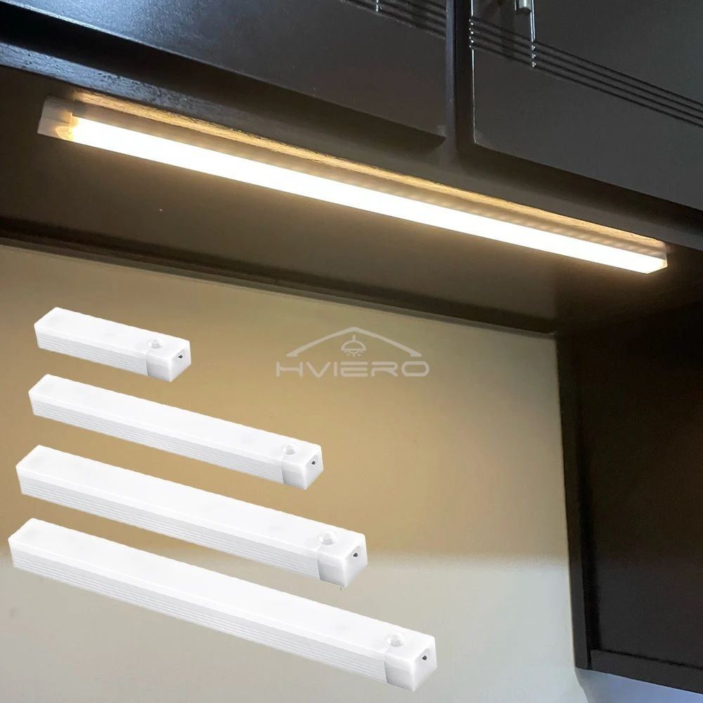Night Lights Wireless LED Motion Sensor Lamp USB Rechargeable Magnetic For Wardrobe Room Closet Kitchen Aisle Tube Detector Bulb