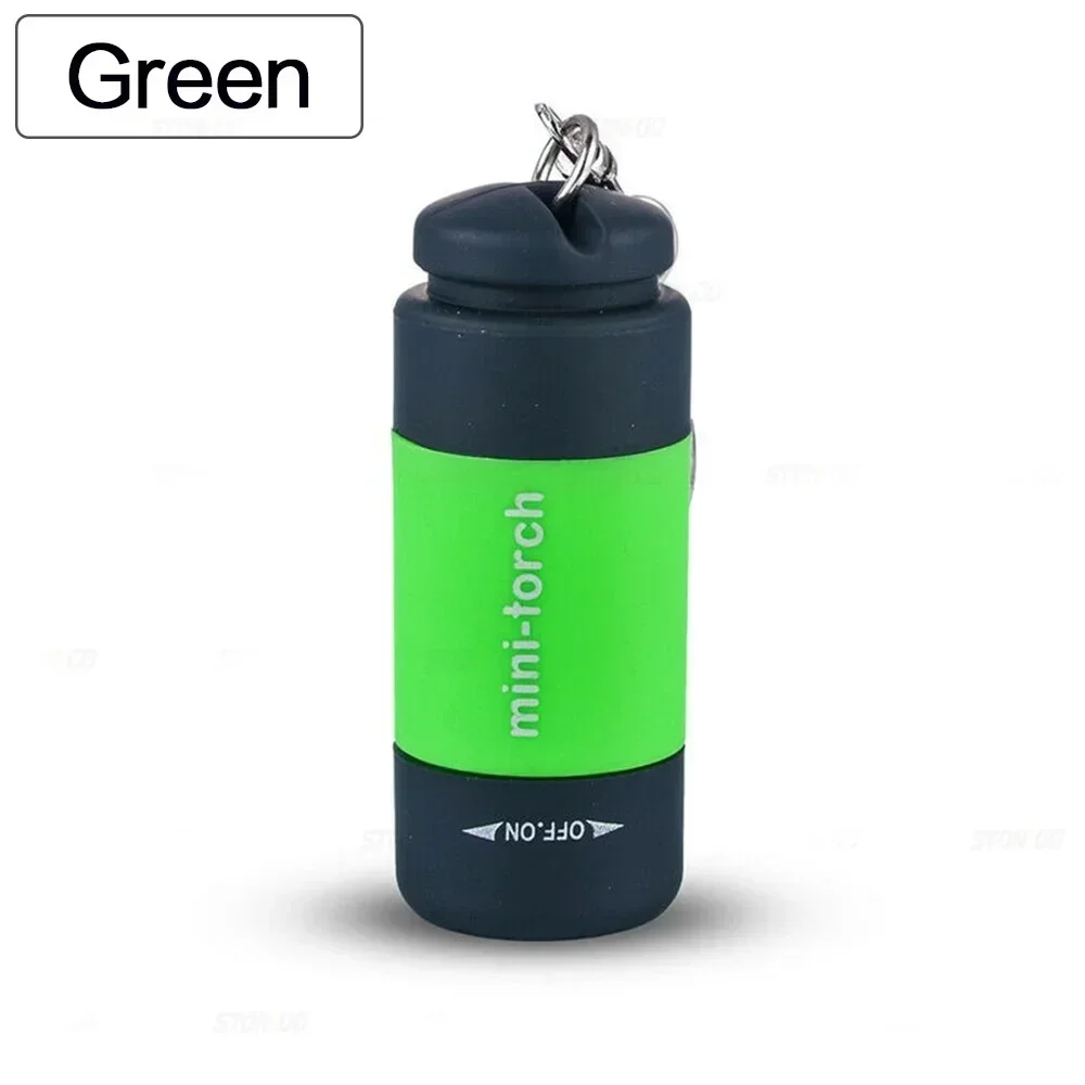 Pocket Keychain Flashlight Waterproof Outdoor Hiking Camping Mini FlashlightUSB Rechargeable LED Multifunctional Strong Light