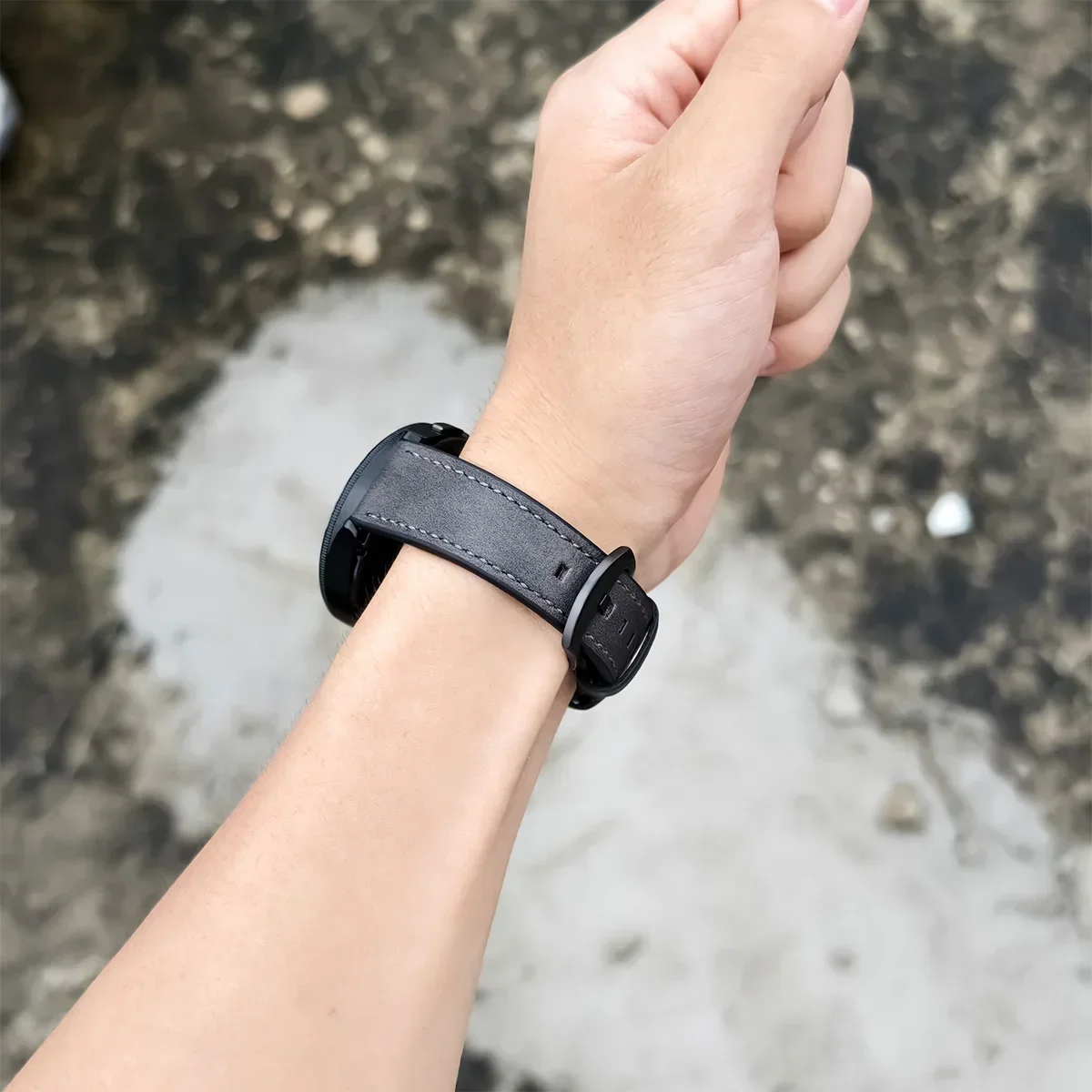 20mm 22mm Leather Strap for Samsung Galaxy Watch 6 5 4 40mm 44mm Gear Band Vintage Bracelet for Xiaomi Redmi Watch 3 Lite/Active
