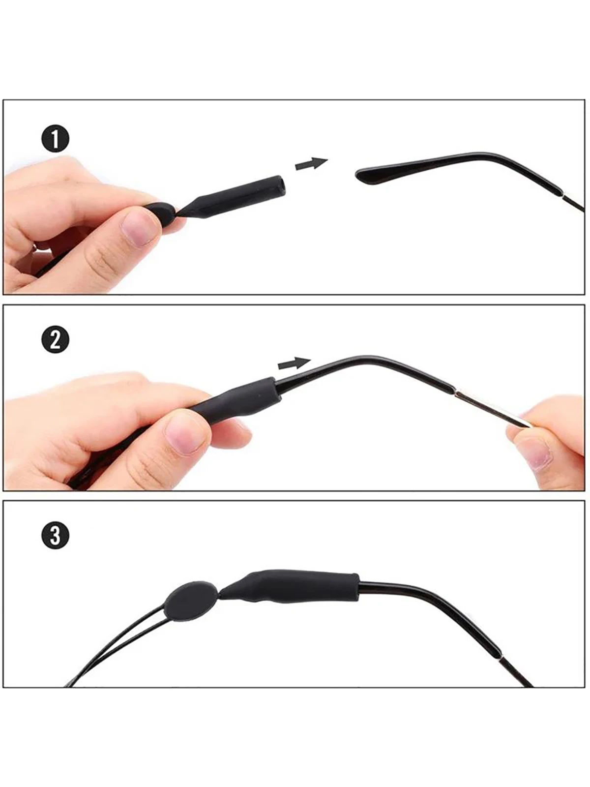 1pc Adjustable Anti-slip Eyewear Retainer Universal Fit Eyeglass Lanyard Sports Sunglasses Unisex Holder Strap Lanyard