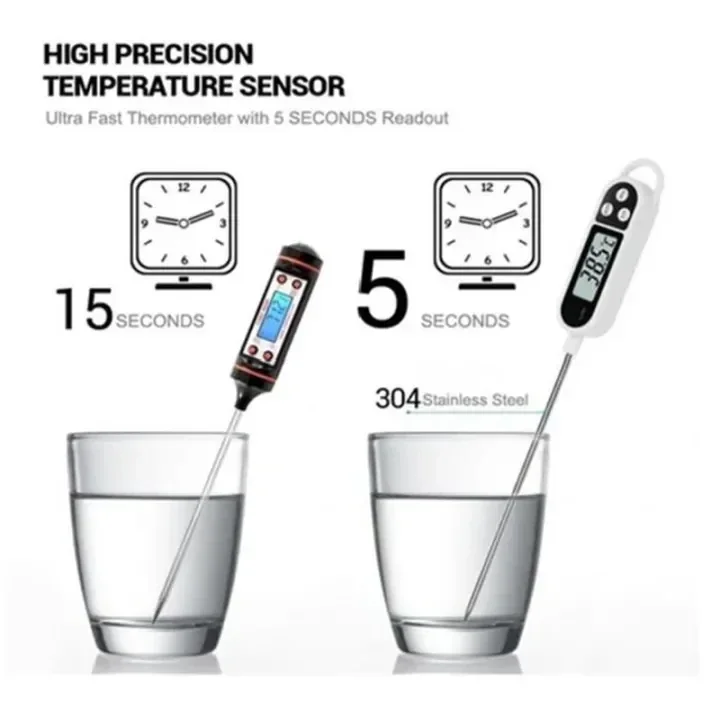 Food Thermometer TP300 Digital Kitchen Water Oil Thermometer for Meat Cooking Food Probe BBQ Electronic Oven Kitchen Tools