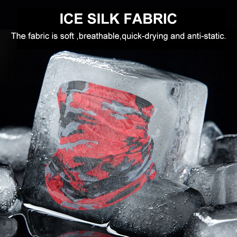 Outdoor Ice Silk Sun Protection Bib Spring and Summer Motorcycle Neck Cover Sports Magic Bandana Riding Mask Full Face