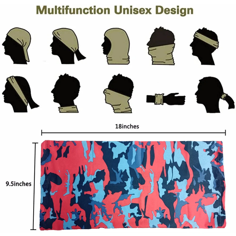 Outdoor Ice Silk Sun Protection Bib Spring and Summer Motorcycle Neck Cover Sports Magic Bandana Riding Mask Full Face