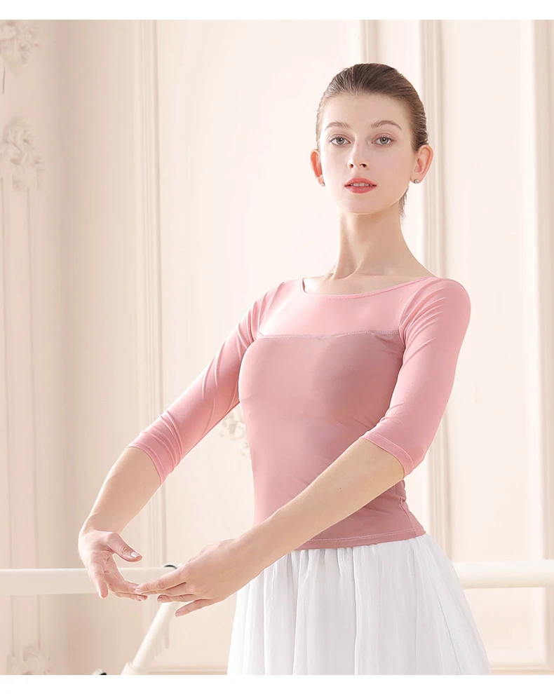 Ballet Leotards For Women Dance Costume Short/Long Sleeve Mesh Splice Adult Ballet Dance Wear Gymnastics Leotard топик женский