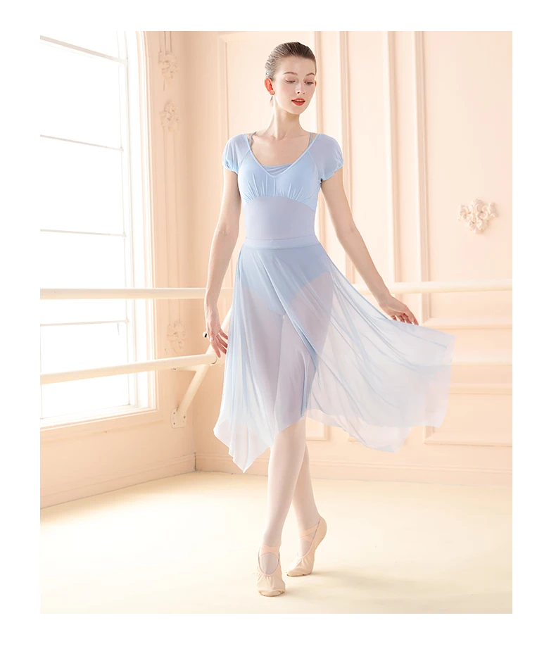 Ballet Leotards For Women Dance Costume Short/Long Sleeve Mesh Splice Adult Ballet Dance Wear Gymnastics Leotard топик женский