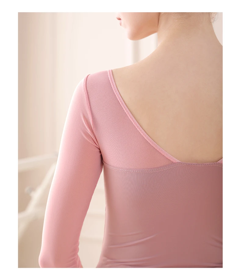 Ballet Leotards For Women Dance Costume Short/Long Sleeve Mesh Splice Adult Ballet Dance Wear Gymnastics Leotard топик женский