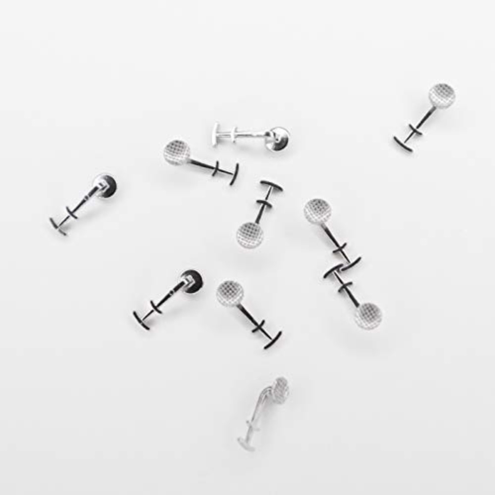10Pcs/Pack Dental Orthodontic Lingual Button Bondble Multi-Hook Botton Monoblock Double Hooks Stainless Steel Dentist Materials