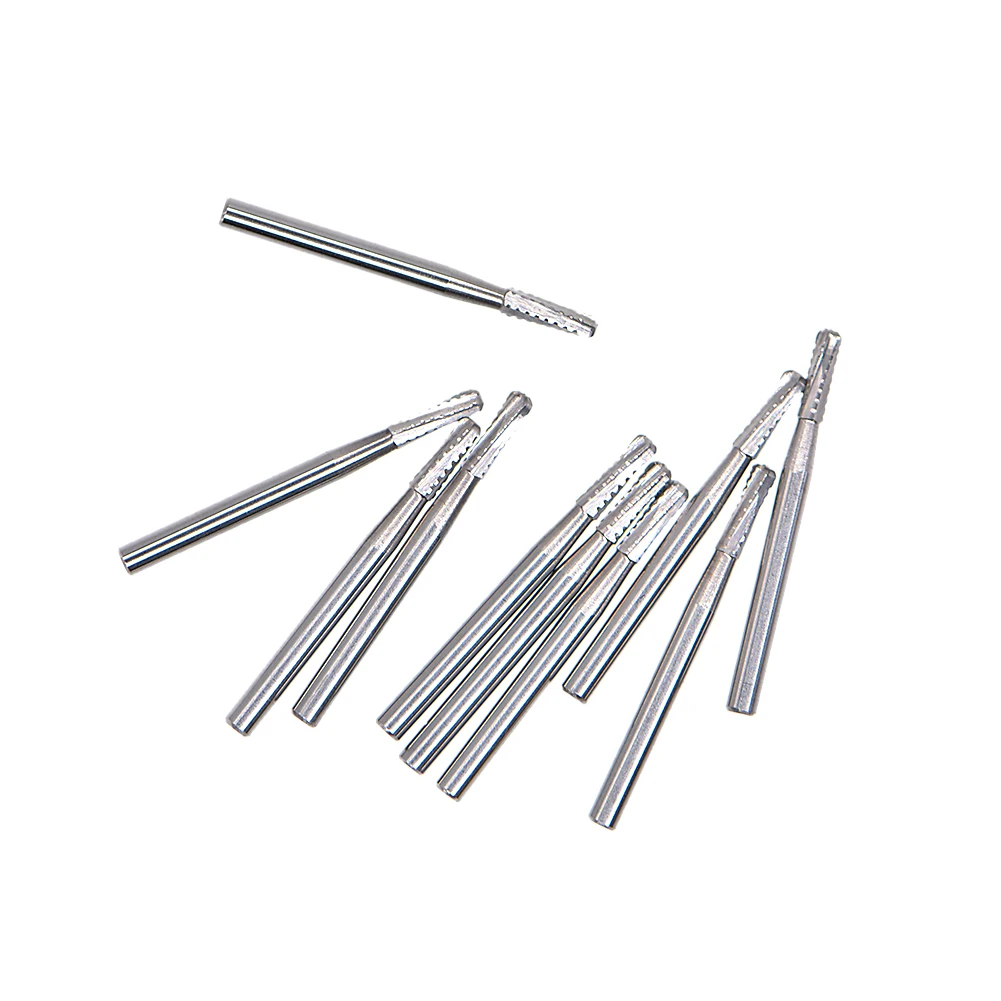 10PCS/Box Dentistry Broken Crown Needle For Break Crown With Metal Bur Box Endodontic High Speed Dental Drill Dentist Tools