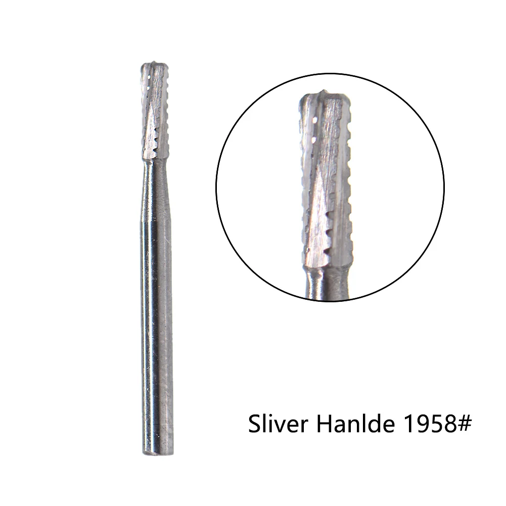 10PCS/Box Dentistry Broken Crown Needle For Break Crown With Metal Bur Box Endodontic High Speed Dental Drill Dentist Tools