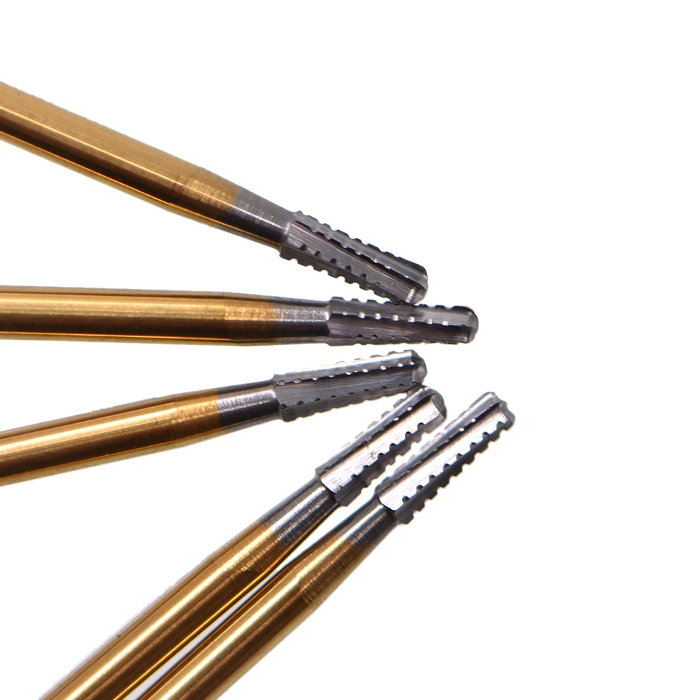 10PCS/Box Dentistry Broken Crown Needle For Break Crown With Metal Bur Box Endodontic High Speed Dental Drill Dentist Tools