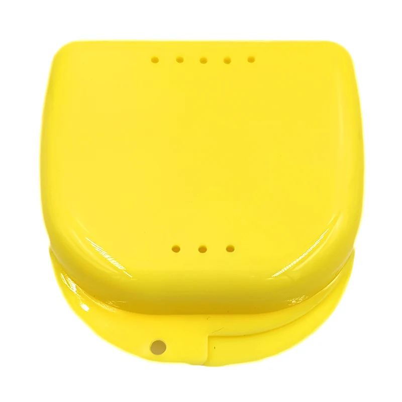 50pcs Denture Tray Box Dental Orthodontic Retainer Box Case Plastic Teeth Container Denture Box False Teeth Protective Case