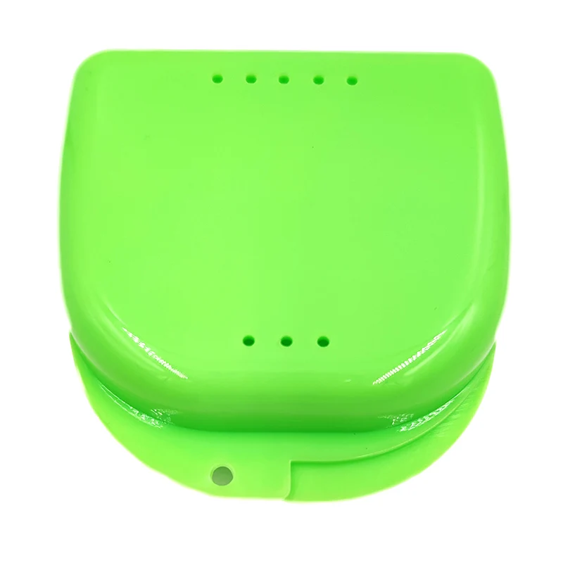 50pcs Denture Tray Box Dental Orthodontic Retainer Box Case Plastic Teeth Container Denture Box False Teeth Protective Case