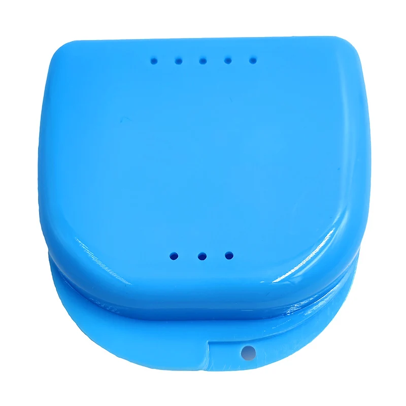 50pcs Denture Tray Box Dental Orthodontic Retainer Box Case Plastic Teeth Container Denture Box False Teeth Protective Case